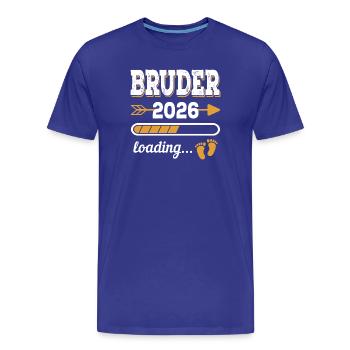 Brother 2026 Loading Siblings-to-be Gift - Men's Premium Organic T-Shirt - royal blue - Front - Damien (186cm)