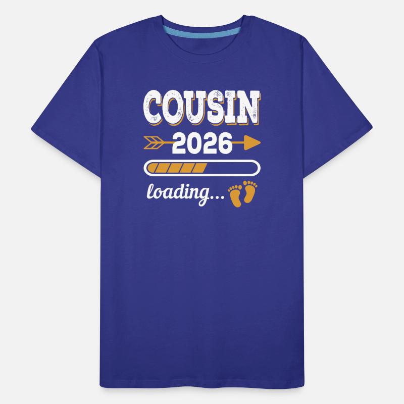 Cousin 2026 Loading Großer Cousin Geschenk Männer Premium Bio T-Shirt