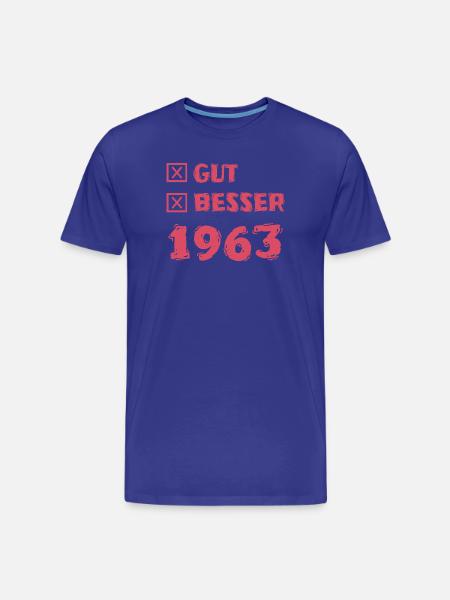 Année 1963 - T-shirt bio Premium Homme - bleu roi