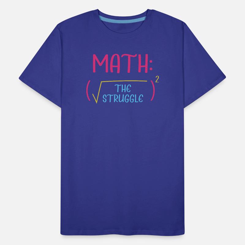 Math Math Math Teacher Mathematician Men's Premium Organic T-Shirt