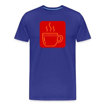 WINTER MULLED WINE MUG - Men's Premium Organic T-Shirt - royal blue - Front - Damien (186cm)