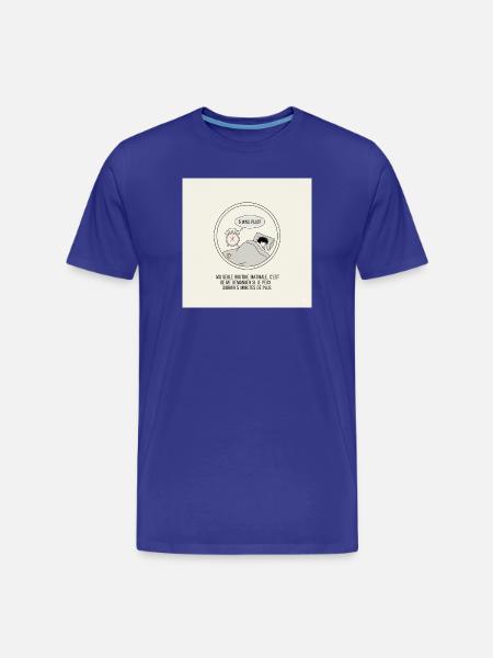 5 Minutes de Plus au Réveil - T-shirt bio Premium Homme - bleu roi