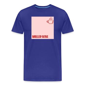 Chope à vin chaud - T-shirt bio Premium Homme - bleu roi - Devant - Damien (186cm)