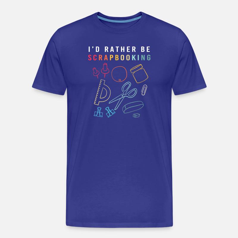 Scrapbook Scrapbooking - Männer Premium Bio T-Shirt - Königsblau
