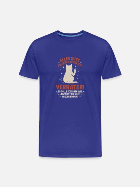 Abschied Kollege Abschiedsgeschenk Jobwechsel - Männer Premium Bio T-Shirt - Königsblau