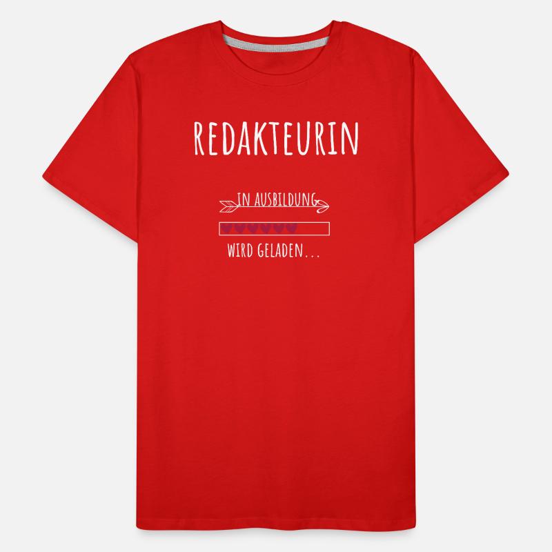 Journalism Student Profession Education Editor Men's Premium Organic T-Shirt