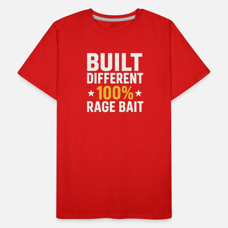 Gebaut Anders 100% Wutköder, lustiges Meme Männer Premium Bio T-Shirt