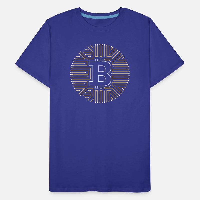 Bitcoin jaune T-shirt bio Premium Homme