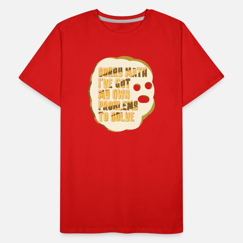 Math Nerd Students University Professor Mathematics Men's Premium Organic T-Shirt