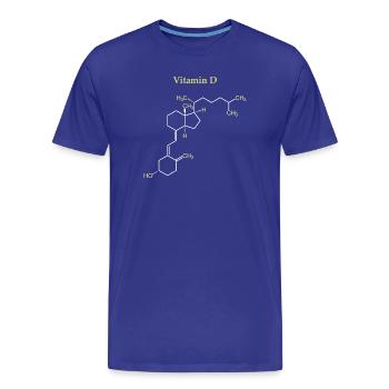 Structure Vitamine D - T-shirt bio Premium Homme - bleu roi - Devant - Damien (186cm)