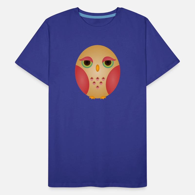 Visage de hibou dégradé dans des tons confortables T-shirt bio Premium Homme