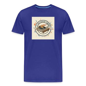 Die Zeit-Tretmühle: Hamster-DJ - Männer Premium Bio T-Shirt - Königsblau - Vorne - Damien (186cm)