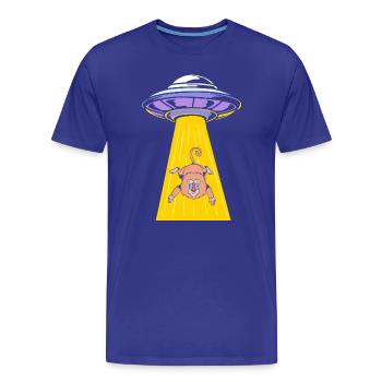 Babouin Primate Singe Babouin - T-shirt bio Premium Homme - bleu roi - Devant - Damien (186cm)