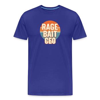 Dicton drôle rétro du PDG de Rage Bait - T-shirt bio Premium Homme - bleu roi - Devant - Damien (186cm)