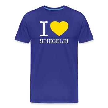 I love Spiegelei - Männer Premium Bio T-Shirt - Königsblau - Vorne - Damien (186cm)