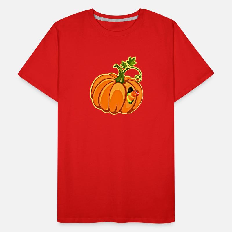Kürbis Papagei Laune Männer Premium Bio T-Shirt