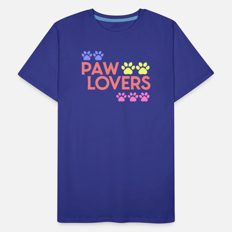Rainbow Paw Lovers Men's Premium Organic T-Shirt