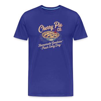 Vintage Bakery Advertising - Men's Premium Organic T-Shirt - royal blue - Front - Damien (186cm)
