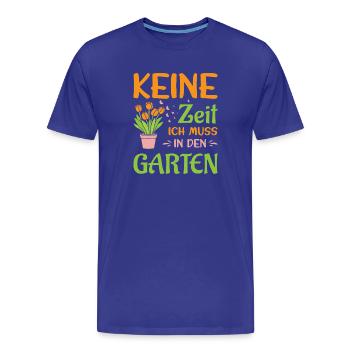Jardinier Jardinage Jardinage Jardinage Jardinage - T-shirt bio Premium Homme - bleu roi - Devant - Damien (186cm)