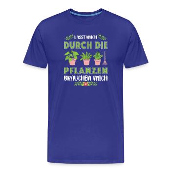 Jardinier Jardinage Jardinage Jardinage Jardinage - T-shirt bio Premium Homme - bleu roi - Devant - Damien (186cm)