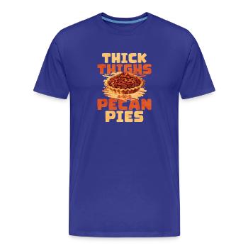Gâteau Gâteau aux pacanes - T-shirt bio Premium Homme - bleu roi - Devant - Damien (186cm)