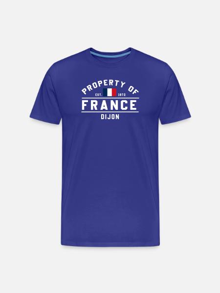 French Flag Graphic Dijon Logo - Men's Premium Organic T-Shirt - royal blue