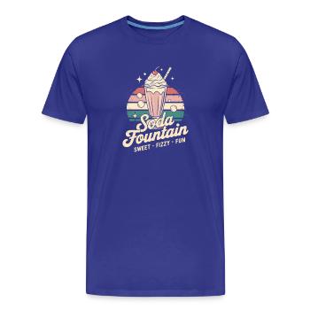 Vintage Soda Werbung - Männer Premium Bio T-Shirt - Königsblau - Vorne - Damien (186cm)