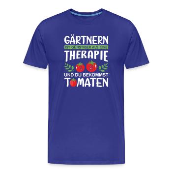Jardinier Jardinage Jardinage Jardinage Jardinage - T-shirt bio Premium Homme - bleu roi - Devant - Damien (186cm)