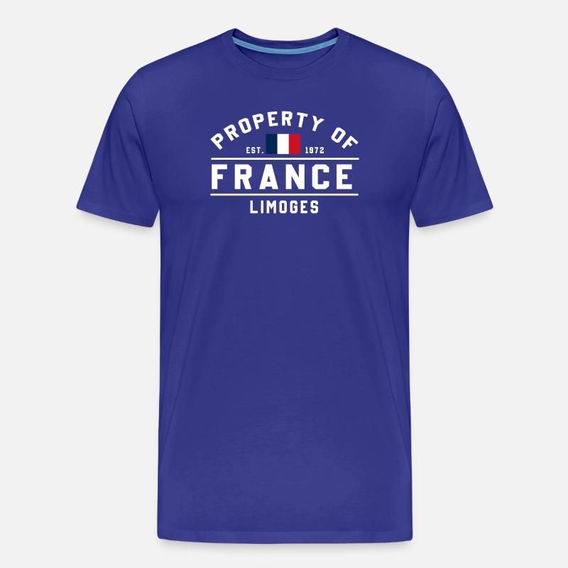 Eigentum von Frankreich Limoges Est 1872 - Männer Premium Bio T-Shirt - Königsblau