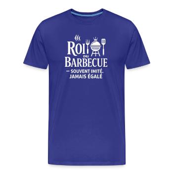 König des Grillens, der nie erreicht wurde - Männer Premium Bio T-Shirt - Königsblau - Vorne - Damien (186cm)