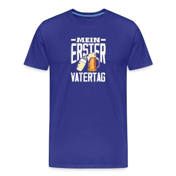 Lustiges Vatertag Geschenk Papa Bier - Männer Premium Bio T-Shirt - Königsblau - Vorne - Damien (186cm)