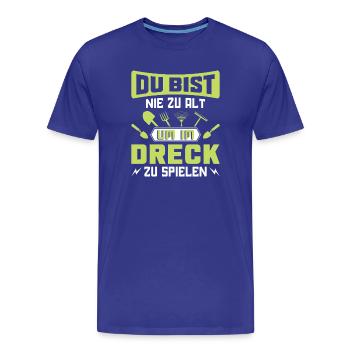 Jardinier Jardinage Jardinage Jardinage Jardinage - T-shirt bio Premium Homme - bleu roi - Devant - Damien (186cm)