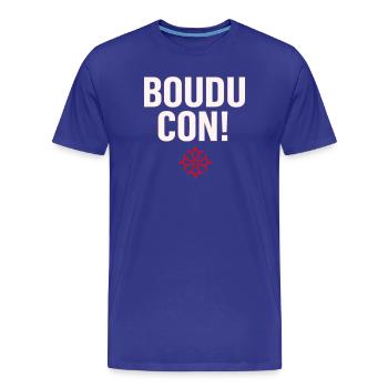 Boudu con ! - T-shirt bio Premium Homme - bleu roi - Devant - Damien (186cm)