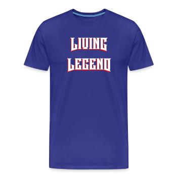 Légende vivante - T-shirt bio Premium Homme - bleu roi - Devant - Damien (186cm)