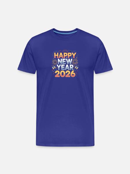 Happy New Year 2026  - Men's Premium Organic T-Shirt - royal blue