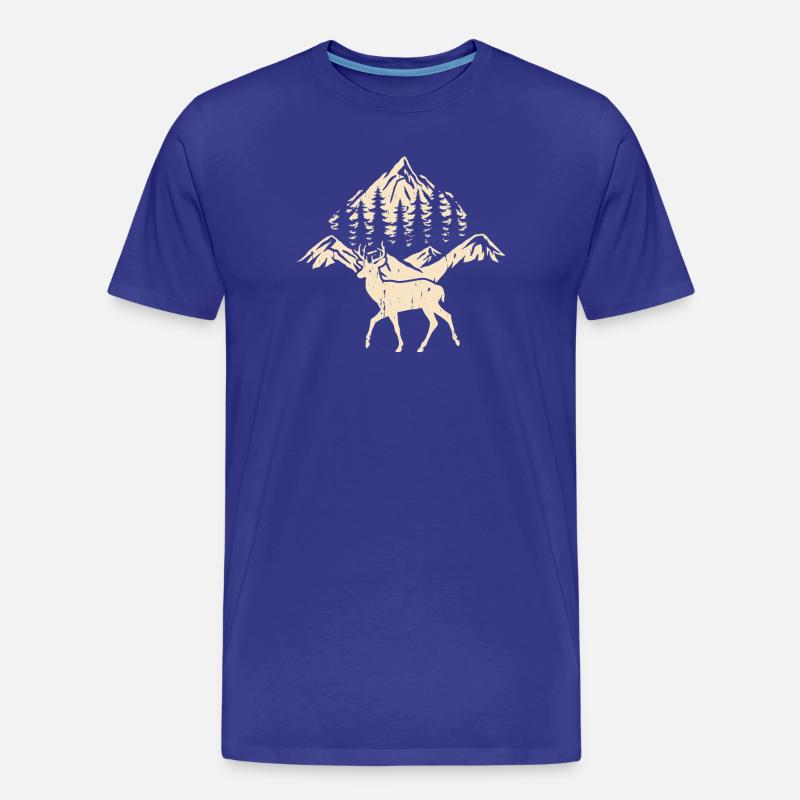Wandern Wanderer Bergsteiger Geschenk - Männer Premium Bio T-Shirt - Königsblau