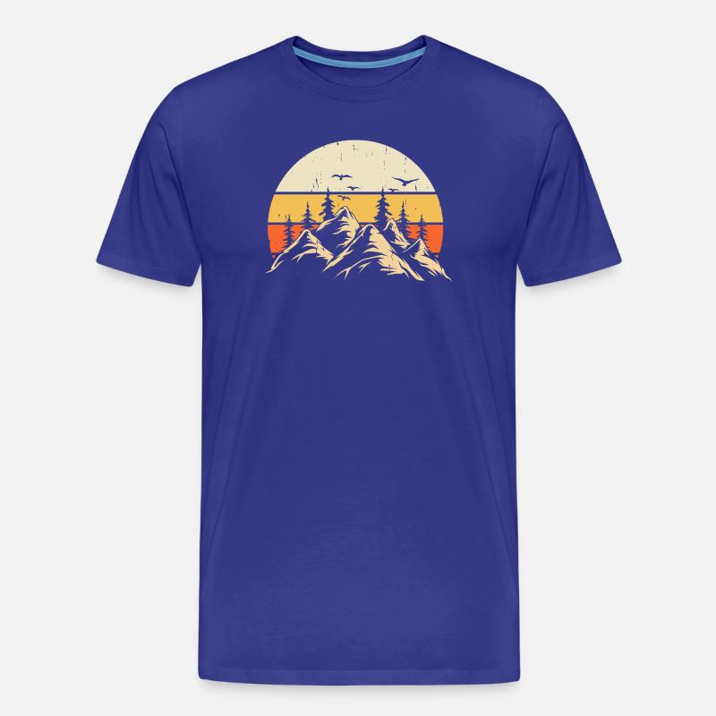Wandern Wanderer Bergsteiger Geschenk - Männer Premium Bio T-Shirt - Königsblau
