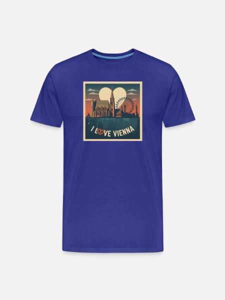 Vienna Love Stephansdom - Männer Premium Bio T-Shirt - Königsblau