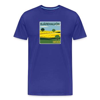 Bjärehalvön Campagne suédoise - T-shirt bio Premium Homme - bleu roi - Devant - Damien (186cm)