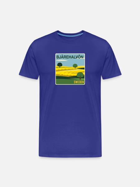 Bjärehalvön Swedish countryside - Men's Premium Organic T-Shirt - royal blue