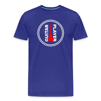 Guitar Player - Männer Premium Bio T-Shirt - Königsblau - Vorne - Damien (186cm)