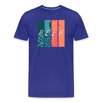 Reef Vibes - Men's Premium Organic T-Shirt - royal blue - Front - Damien (186cm)