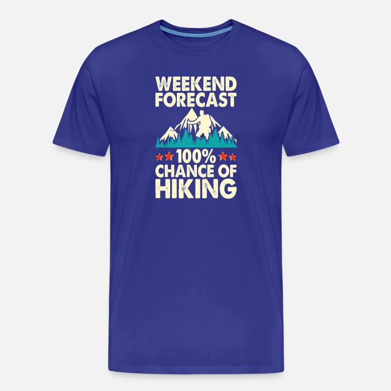 Wandern Wanderer Bergsteiger Geschenk - Männer Premium Bio T-Shirt - Königsblau