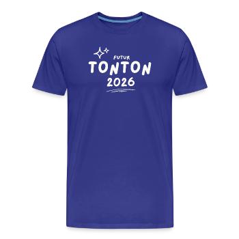 Future Uncle 2026 - Men's Premium Organic T-Shirt - royal blue - Front - Damien (186cm)