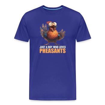 Faisans Faisan - T-shirt bio Premium Homme - bleu roi - Devant - Damien (186cm)