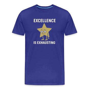 Hochbegabter Burnout-absolvent Mit Akademischem - Männer Premium Bio T-Shirt - Königsblau - Vorne - Damien (186cm)