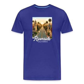 Riverside Kalifornien - Männer Premium Bio T-Shirt - Königsblau - Vorne - Damien (186cm)