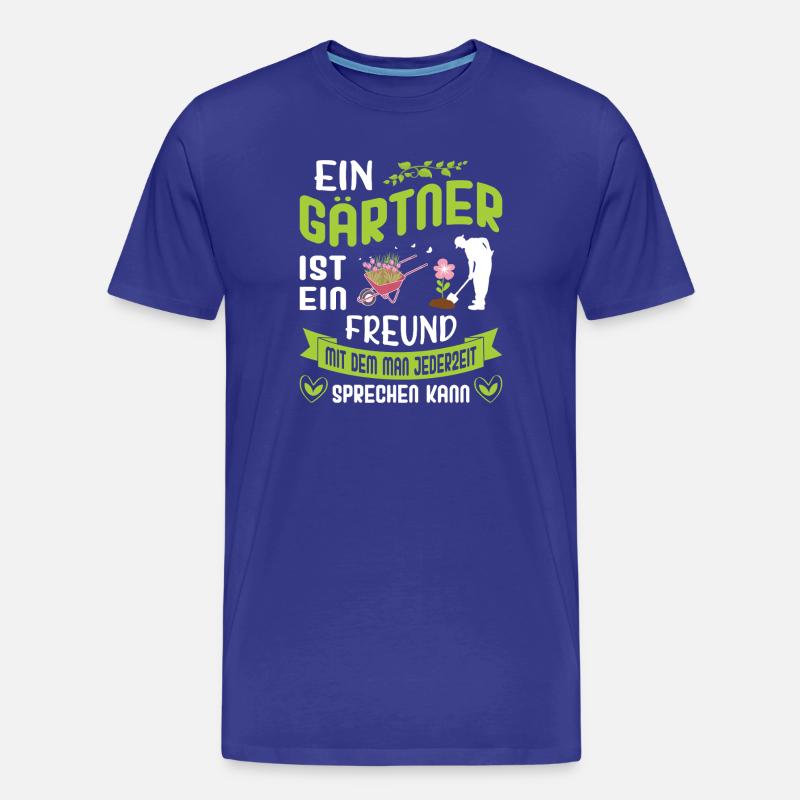 Garten Gärtner Gärtnern Gartenarbeit Gartenarbeit - Männer Premium Bio T-Shirt - Königsblau
