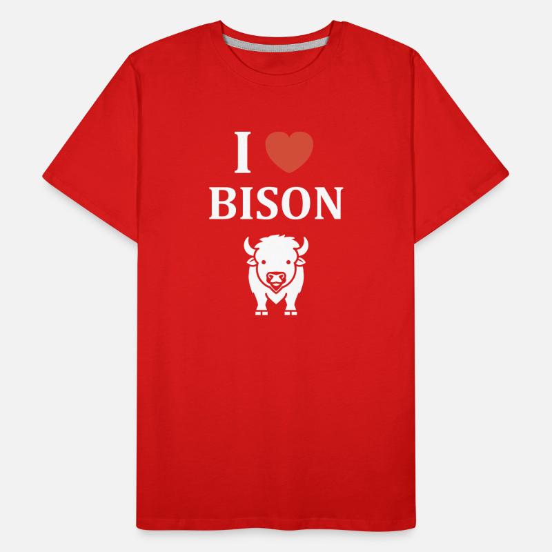 bison T-shirt bio Premium Homme