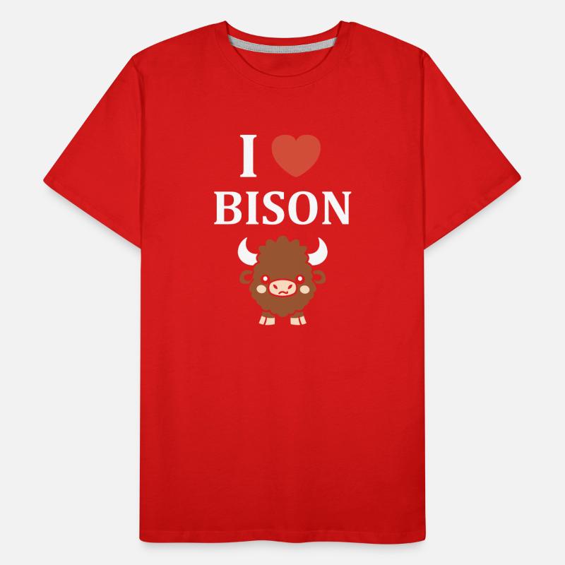 bison T-shirt bio Premium Homme